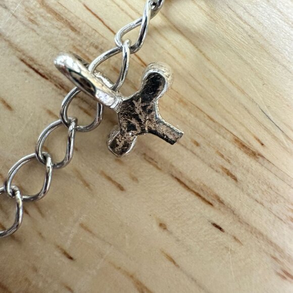 Lani Silver Tone Intertwined Ring Pendant Necklace 23" With Adjustable Chain - Picture 5 of 11